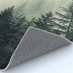 Foggy Pine Trees Rug Gallery Image 4