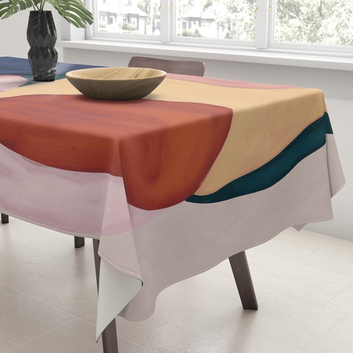 Modern Abstract Shapes 93 Tablecloth Gallery Image 3