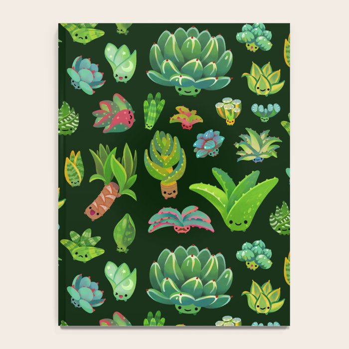 Baby succulent 1 - dark Notebook Gallery Image 4