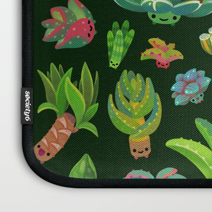 Baby succulent 1 - dark Laptop Sleeve Gallery Image 3