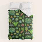 Baby succulent 1 - dark Comforter Gallery Image 6