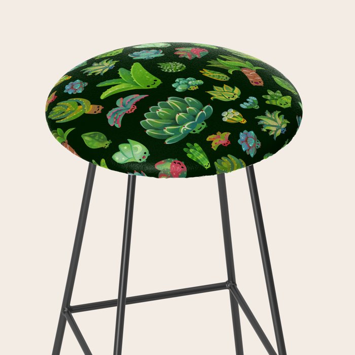 Baby succulent 1 - dark Stool Gallery Image 2