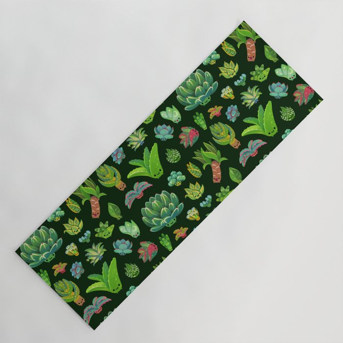 Baby succulent 1 - dark Yoga Mat Gallery Image 1
