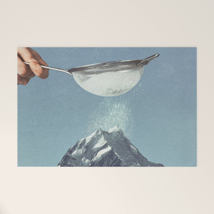 Sifted Summit - Snow Sugar on Mountain Peak Welcome Mat Gallery Image 1