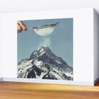 Sifted Summit - Snow Sugar on Mountain Peak Wall Mural Gallery Image 2