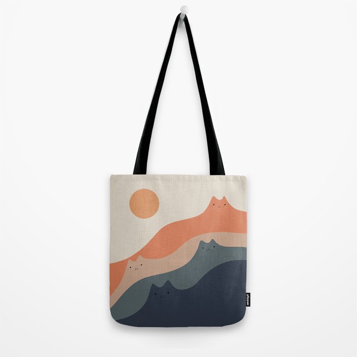 Cat Landscape 90 Tote Bag Gallery Image 2