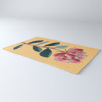 Rose Stem with Dusty Blue Leaves Rug Gallery Image 3