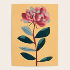 Rose Stem with Dusty Blue Leaves Poster Gallery Image 4