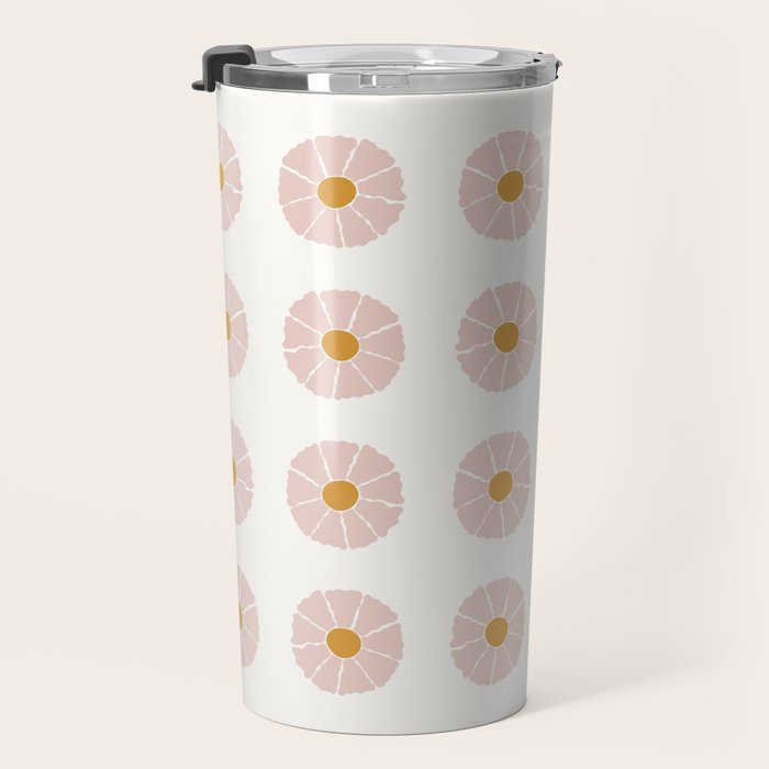 Daisies [Off White] Travel Mug Gallery Image 3