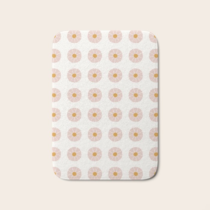 Daisies [Off White] Bath Mat Gallery Image 1