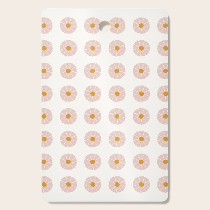 Daisies [Off White] Cutting Board Gallery Image 1