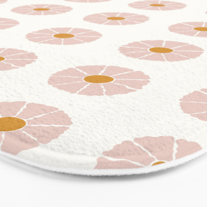 Daisies [Off White] Bath Mat Gallery Image 3