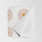 Daisies [Off White] Throw Blanket Gallery Image 3