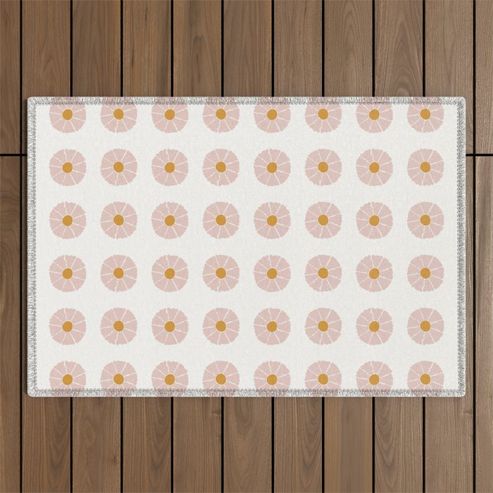 Daisies [Off White] Outdoor Rug Gallery Image 1