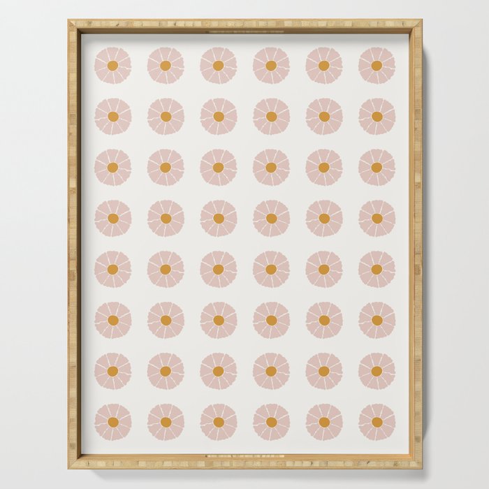 Daisies [Off White] Serving Tray Gallery Image 1