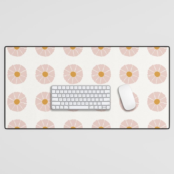 Daisies [Off White] Desk Mat Gallery Image 1