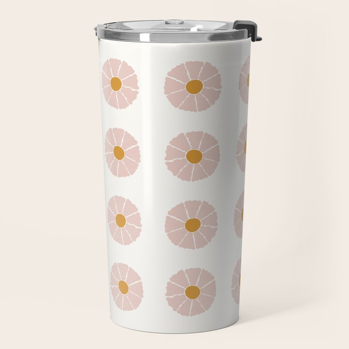 Daisies [Off White] Travel Mug Gallery Image 2