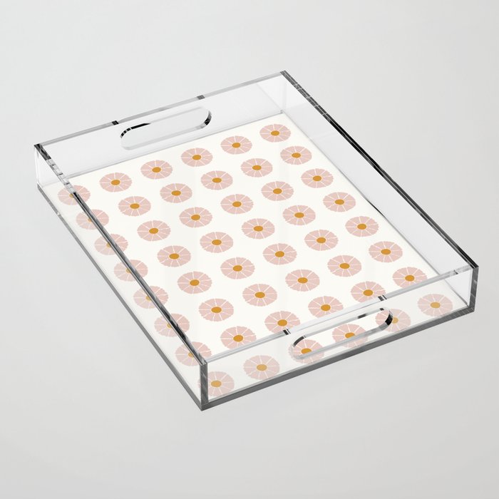 Daisies [Off White] Acrylic Tray Gallery Image 1