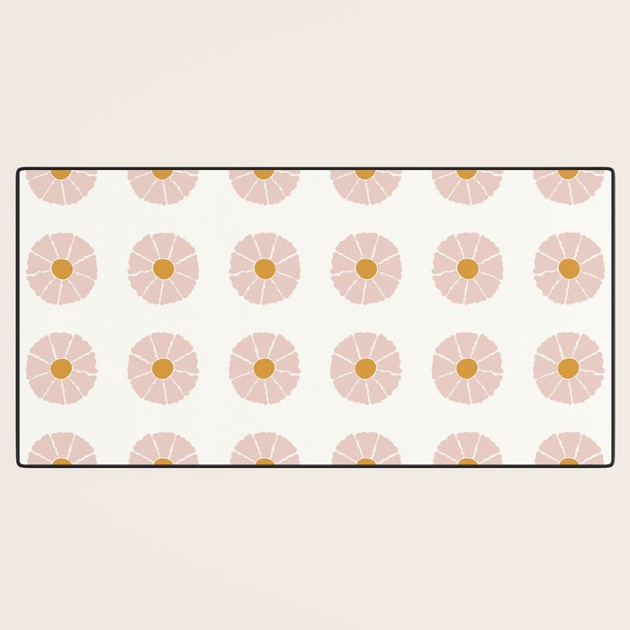 Daisies [Off White] Desk Mat Gallery Image 3