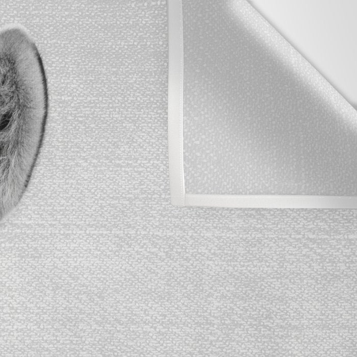 Baby Zebra - Black & White Wall Tapestry Gallery Image 3