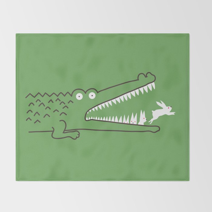 Mr. Croc's Nightmare Throw Blanket Gallery Image 2