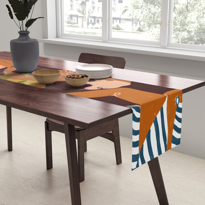 Midnight Muse: The Dance of Sisterhood Table Runner Gallery Image 2