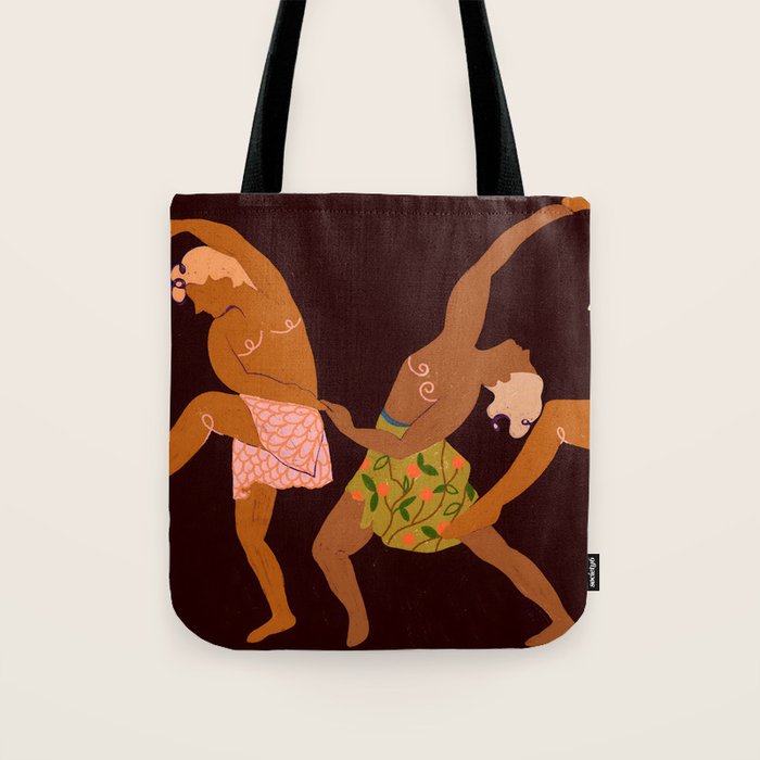 Midnight Muse: The Dance of Sisterhood Tote Bag Gallery Image 1
