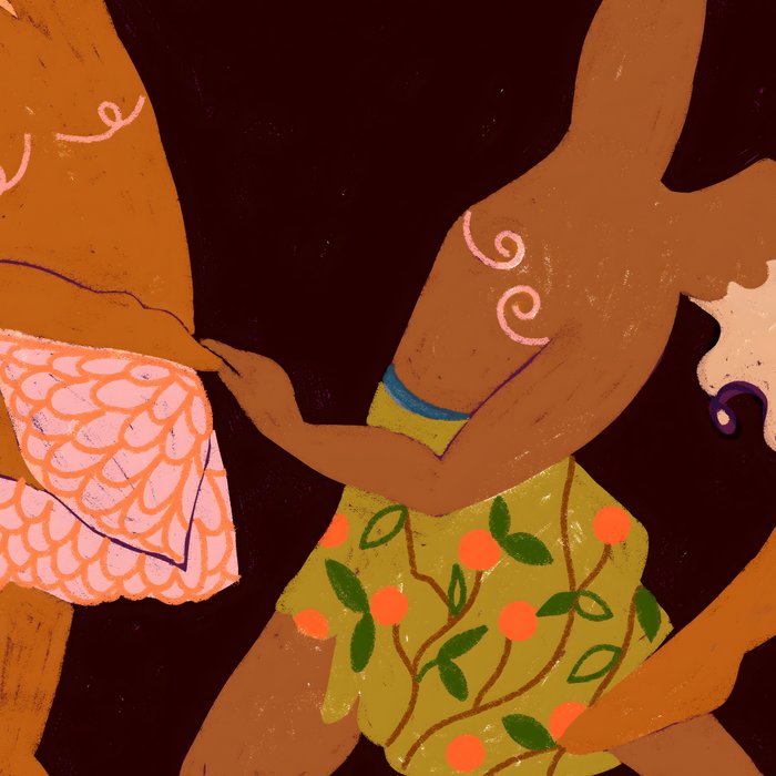 Midnight Muse: The Dance of Sisterhood Coffee Mug Gallery Image 2