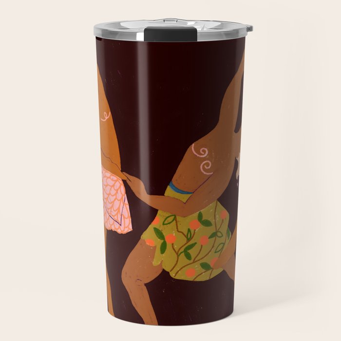 Midnight Muse: The Dance of Sisterhood Travel Mug Gallery Image 1