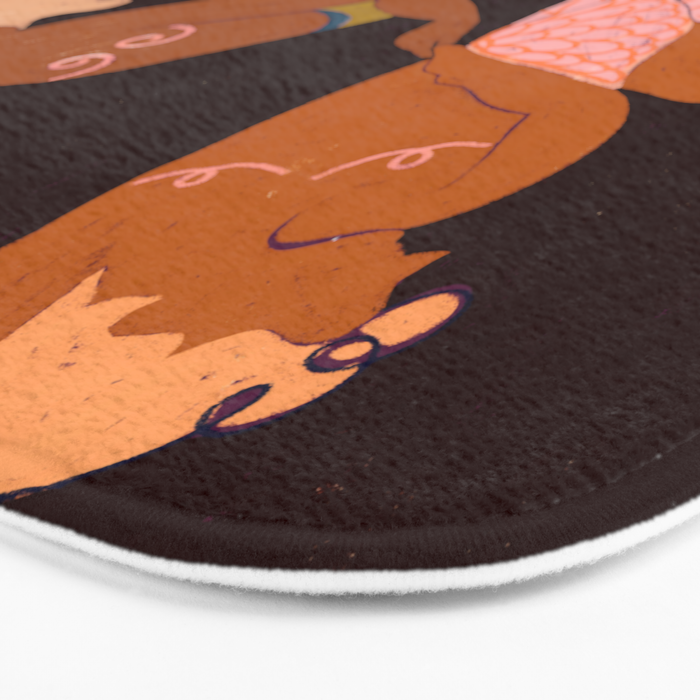 Midnight Muse: The Dance of Sisterhood Bath Mat Gallery Image 3