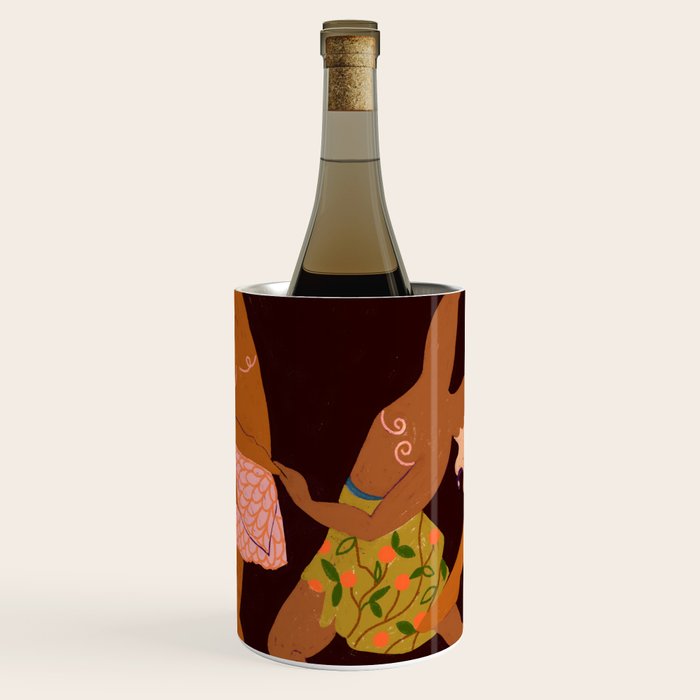 Midnight Muse: The Dance of Sisterhood Wine Chiller Gallery Image 1