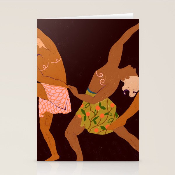 Midnight Muse: The Dance of Sisterhood Stationery Card Gallery Image 2