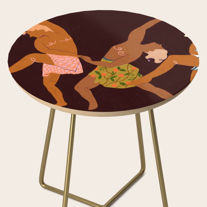 Midnight Muse: The Dance of Sisterhood Side Table Gallery Image 2