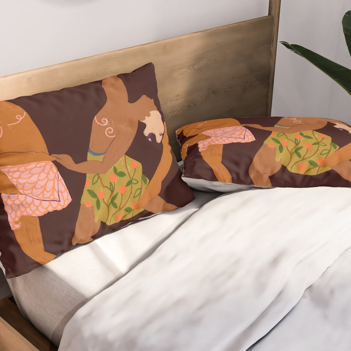 Midnight Muse: The Dance of Sisterhood Pillow Sham Gallery Image 2