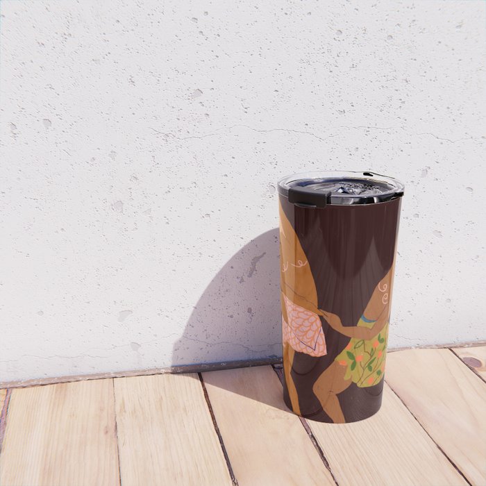 Midnight Muse: The Dance of Sisterhood Travel Mug Gallery Image 4