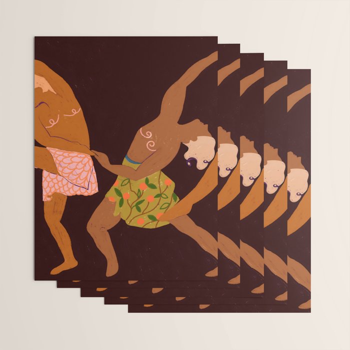 Midnight Muse: The Dance of Sisterhood Wrapping Paper Gallery Image 3
