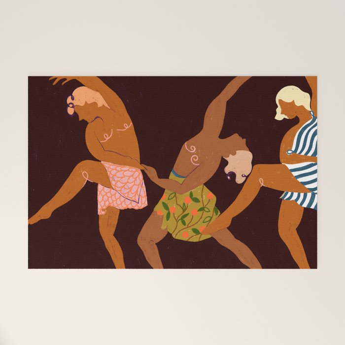 Midnight Muse: The Dance of Sisterhood Welcome Mat Gallery Image 1