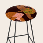 Midnight Muse: The Dance of Sisterhood Stool Gallery Image 2
