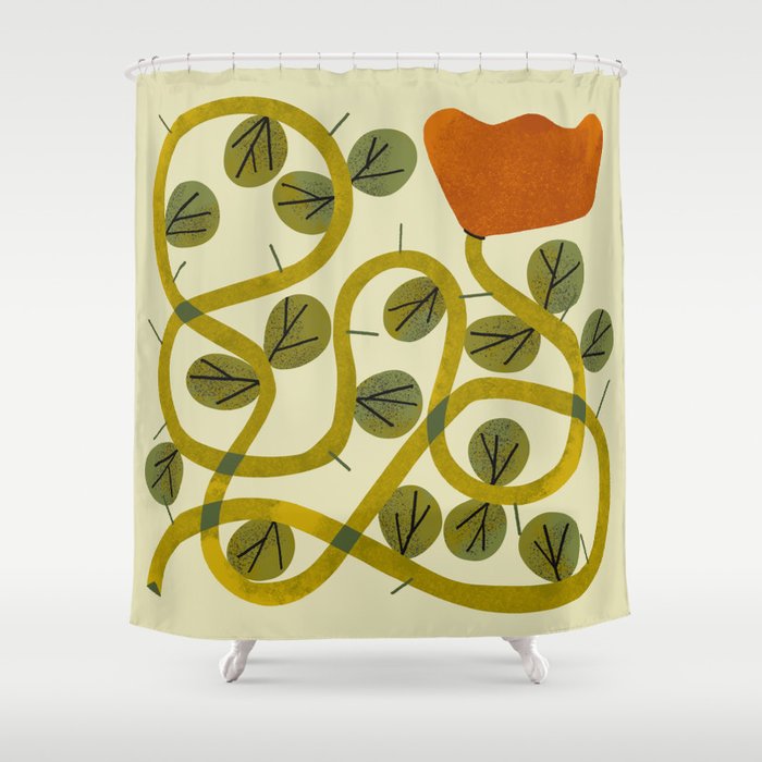 Bramble Rose Shower Curtain Gallery Image 1