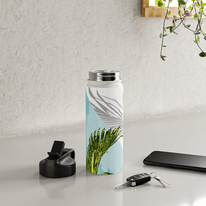 Palms In My Tropical Backyard Water Bottle Gallery Image 4