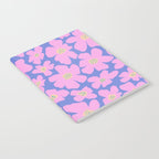 Retro Daisy - Very Peri, Pink, Cream, turquoise  Notebook Gallery Image 2