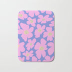 Retro Daisy - Very Peri, Pink, Cream, turquoise  Bath Mat Gallery Image 1