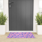 Retro Daisy - Very Peri, Pink, Cream, turquoise  Welcome Mat Gallery Image 3