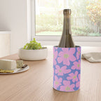 Retro Daisy - Very Peri, Pink, Cream, turquoise  Wine Chiller Gallery Image 4