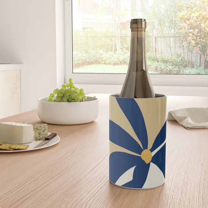 The Flower And The Sun, Floral Prints Wine Chiller Gallery Image 4