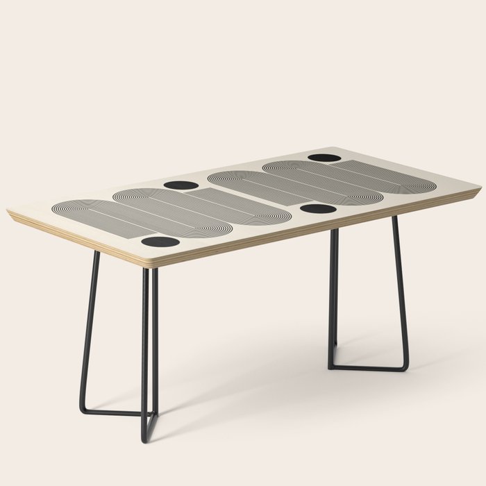 Abstraction_LINE_BLACK_DOT_VISUAL_ART_Minimlism_001A Coffee Table Gallery Image 1
