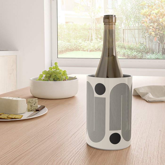 Abstraction_LINE_BLACK_DOT_VISUAL_ART_Minimlism_001A Wine Chiller Gallery Image 4