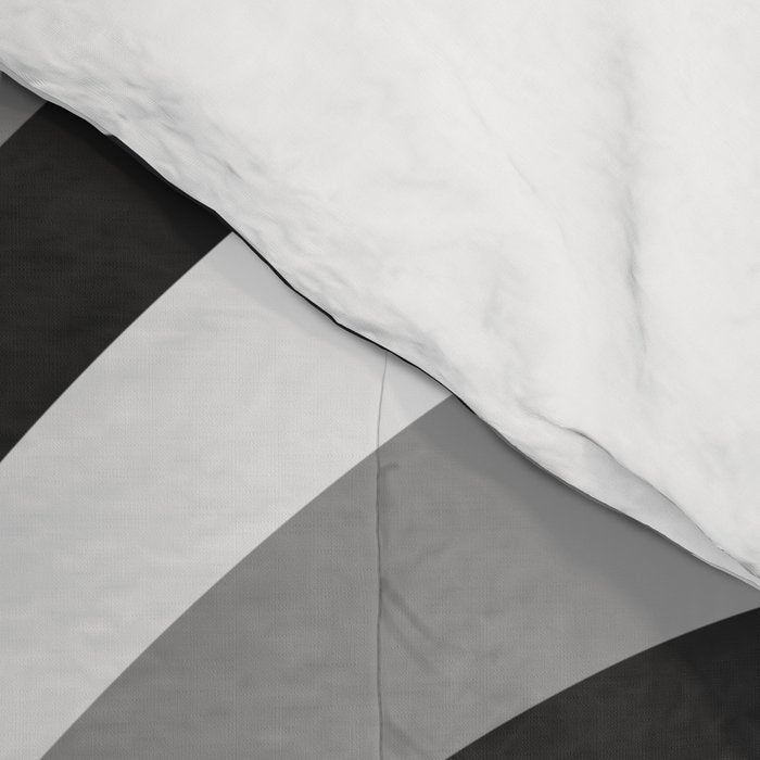 Retro 70s Butterfly in Black & White Comforter Gallery Image 4