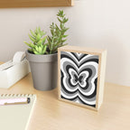 Retro 70s Butterfly in Black & White Mini Art Print Gallery Image 2