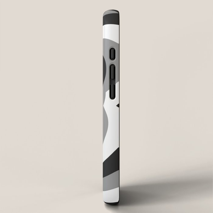 Retro 70s Butterfly in Black & White iPhone Case Gallery Image 2